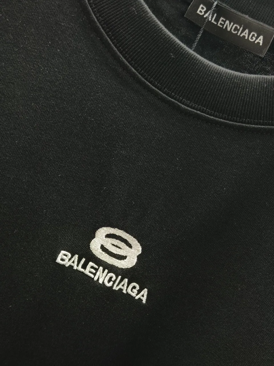 P80🌈🌈 Balenciaga/ New Arrival Classiclogo -【 32 】 - 320G 🔥 Logo ， - ：Black White - Size：S M L XL XXL - Same Style